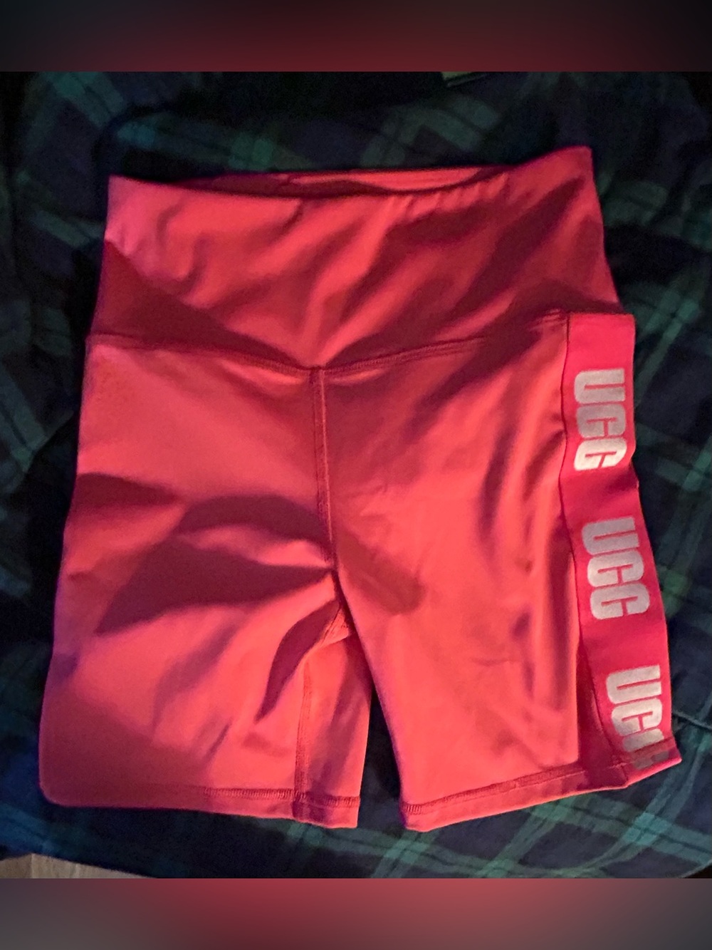 UGG Bright Coral Active Shorts with Logo
